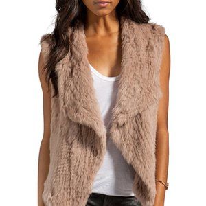 Rabbit fur vest